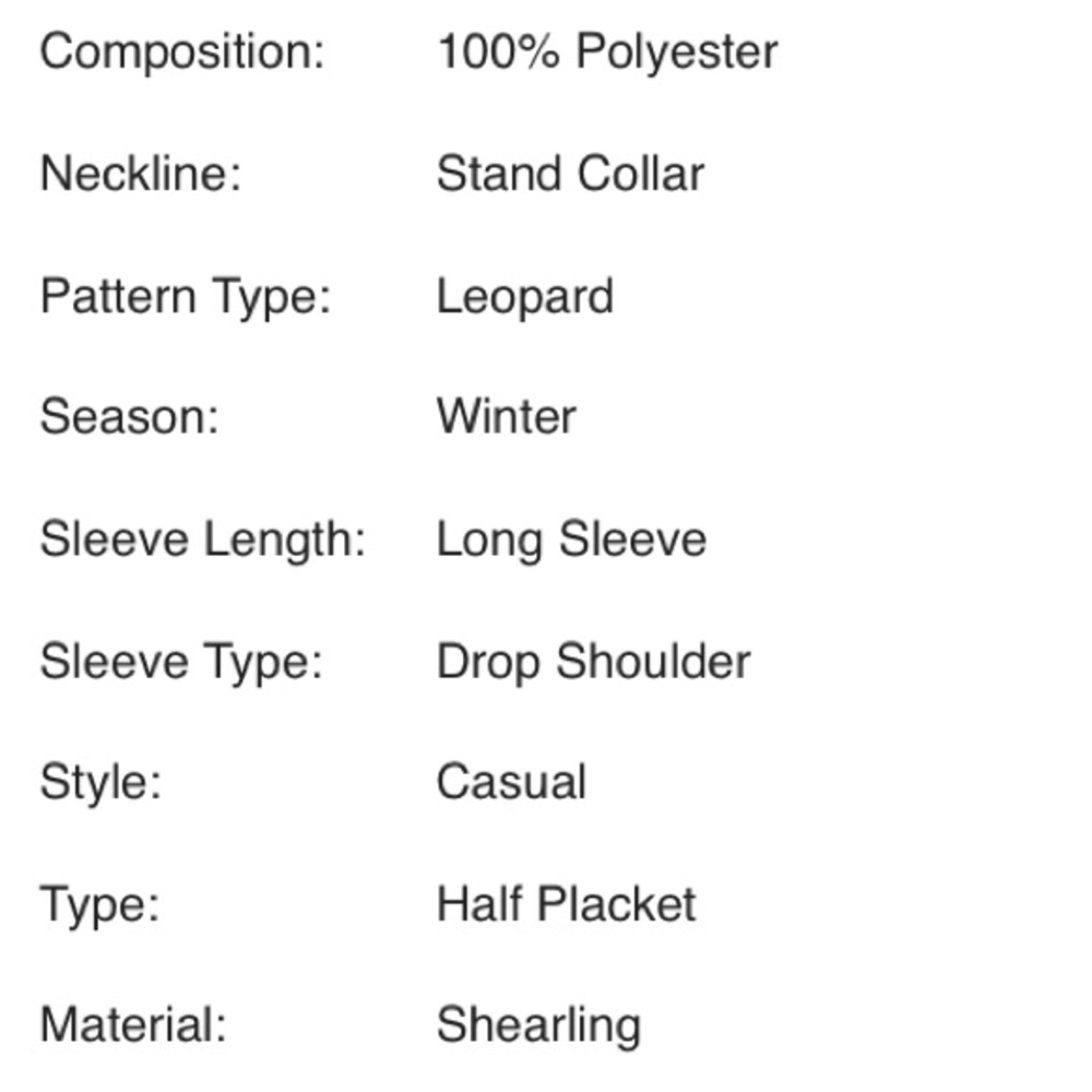 Adorable Leopard teddy jacket NWT - Picture 7 of 9